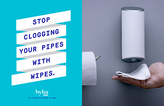 IS THIS 'THE FUTURE OF WIPING?' HYBA TAKES ON THE FATBERG
